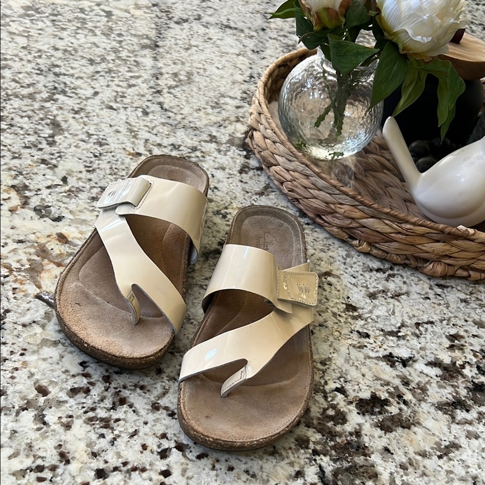 Clarks Cream Sandals